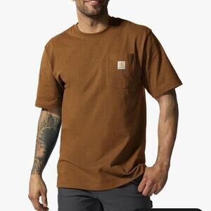Carhartt Iconic K87 Pocket T-Shirt Size XL Oiled Walnut (382)